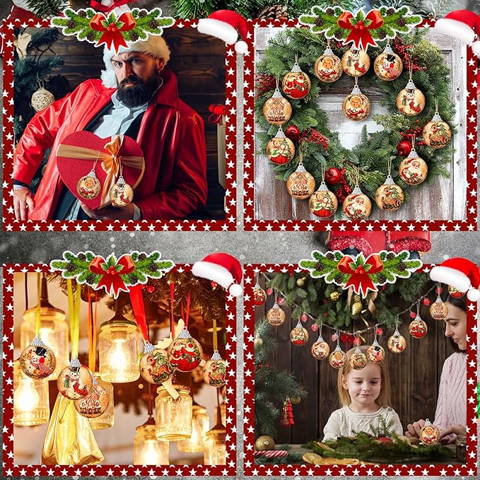 π Vintage Christmas Ornament Set β¨