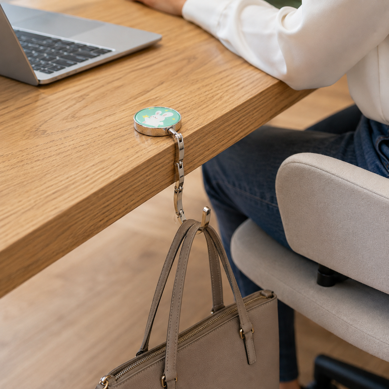 Foldable Purse Hook for Desk | Portable Non-Slip Table Handbag Hanger & Office Desk Accessory