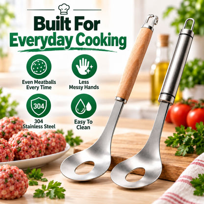 Stainless Steel Meatball Maker Spoon – Make Perfect Meatballs Every Time