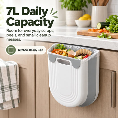 🔥While Supplies Last 48% OFF!🎉 Folding Hanging Kitchen Waste Trash Can