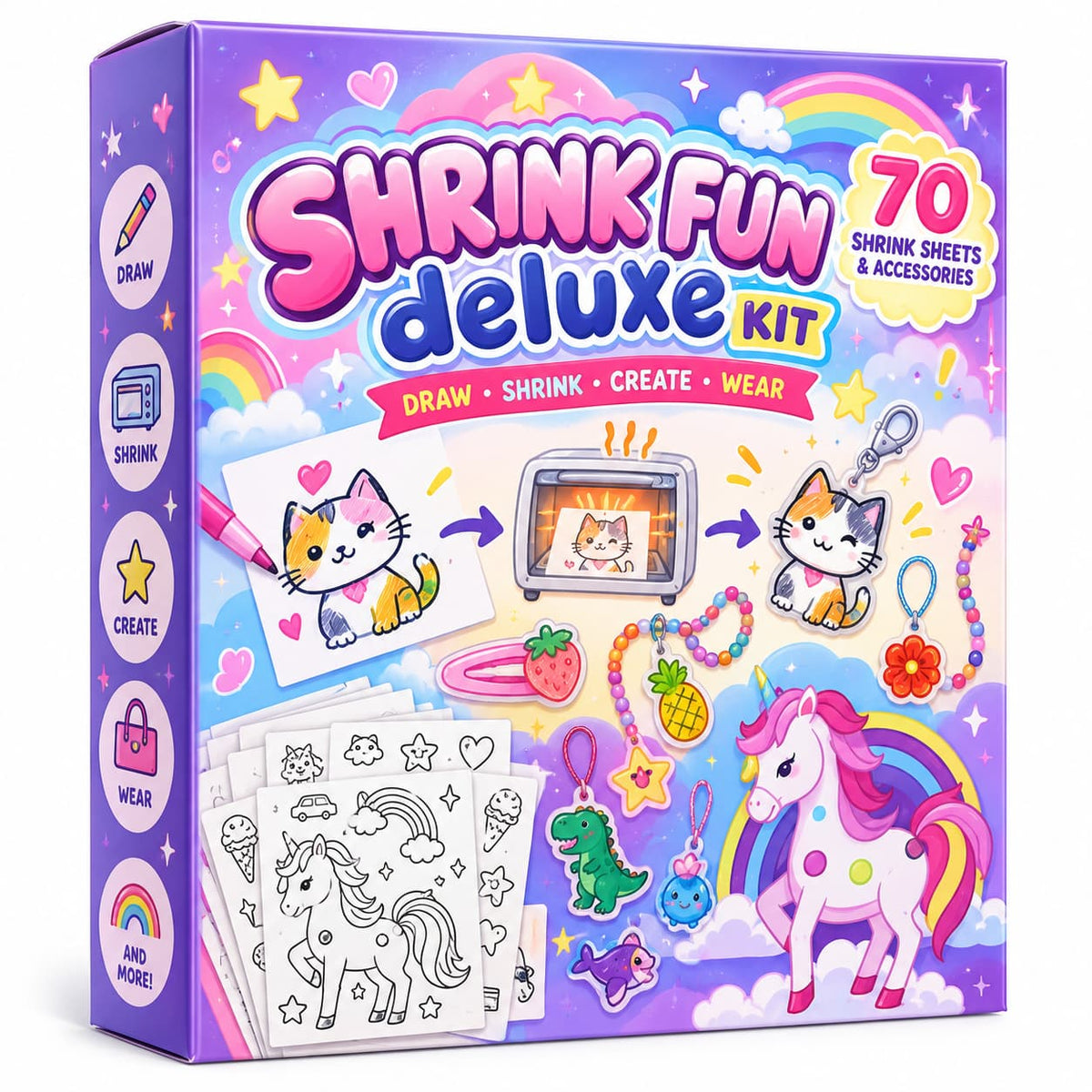 DIY Shrink Art Kit for Kids – Make Charms, Tags & Handmade Gifts