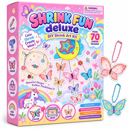 DIY Shrink Art Kit for Kids – Make Charms, Tags & Handmade Gifts