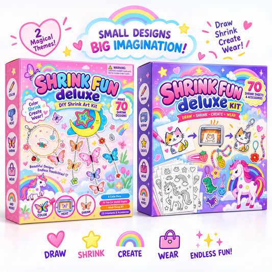 DIY Shrink Art Kit for Kids – Make Charms, Tags & Handmade Gifts