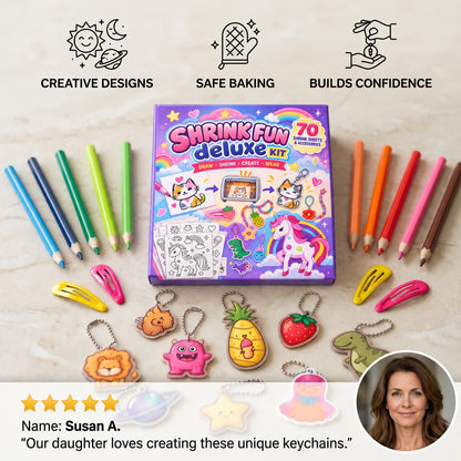 DIY Shrink Art Kit for Kids – Make Charms, Tags & Handmade Gifts