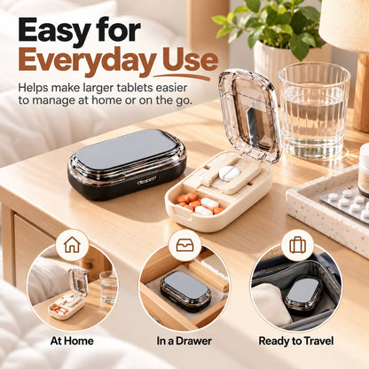 🎁✨👉Portable Pill Box With Cutter