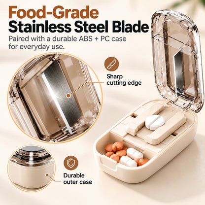 🎁✨👉Portable Pill Box With Cutter