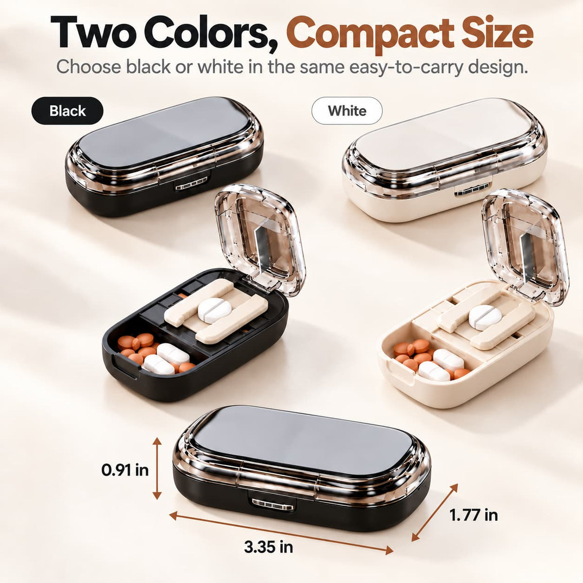 🎁✨👉Portable Pill Box With Cutter