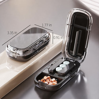 🎁✨👉Portable Pill Box With Cutter