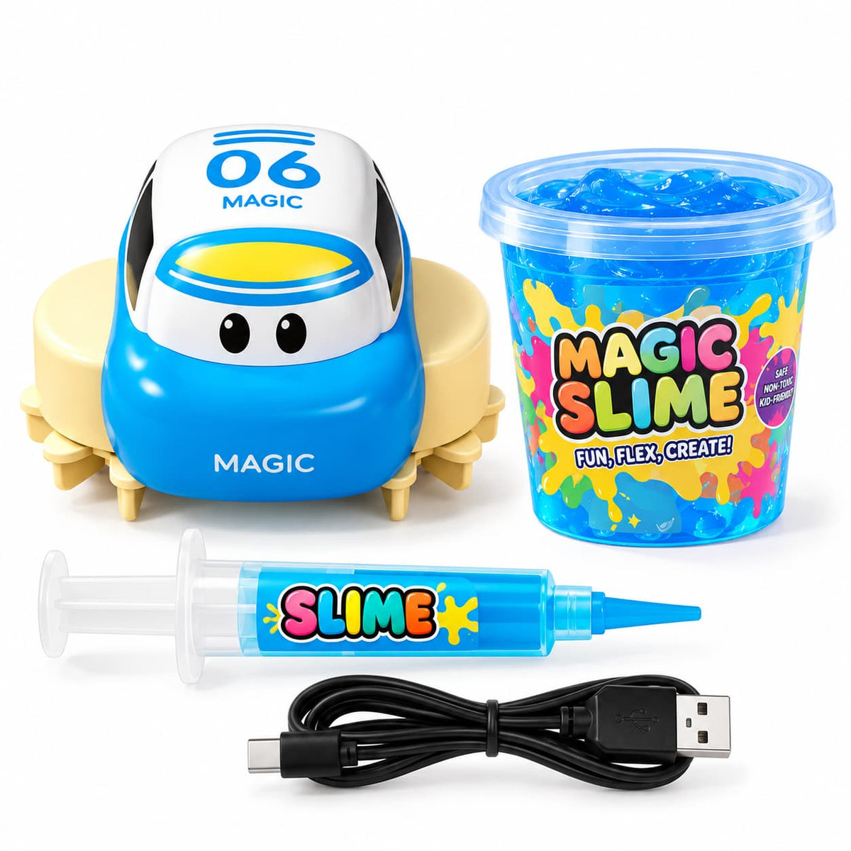 Magic Slime Race Track Set – DIY Electric Car Adventure