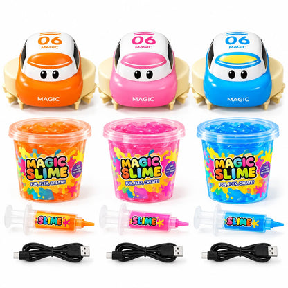 Magic Slime Race Track Set – DIY Electric Car Adventure