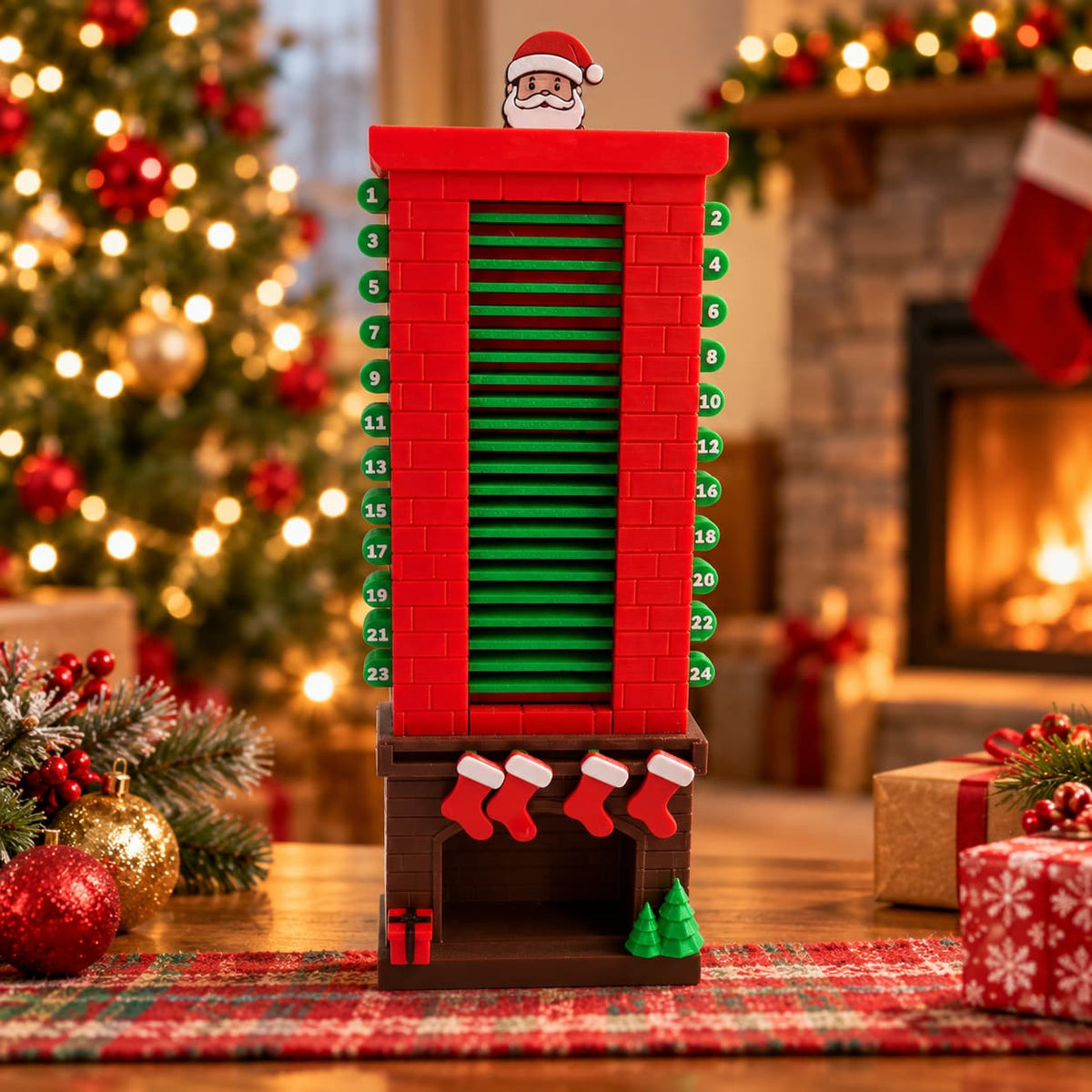 Santa Chimney Christmas Countdown Calendar