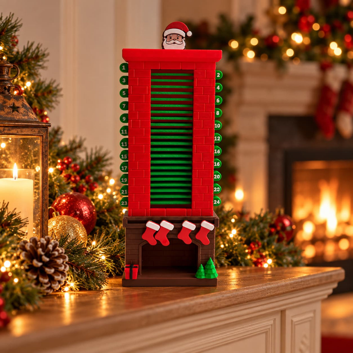 Santa Chimney Christmas Countdown Calendar