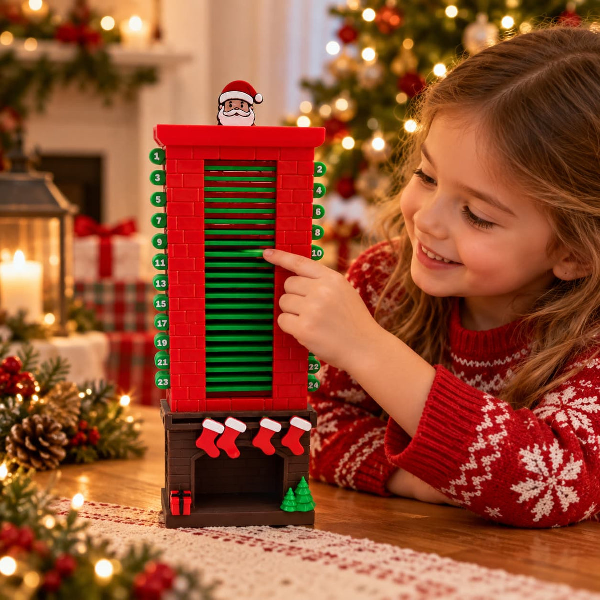 Santa Chimney Christmas Countdown Calendar