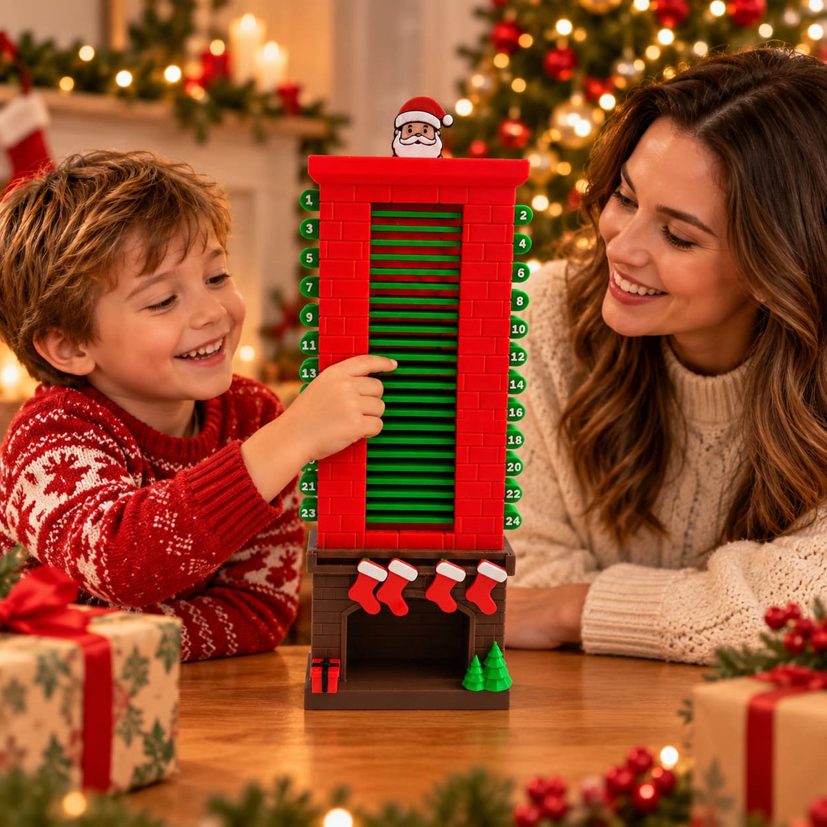 Santa Chimney Christmas Countdown Calendar