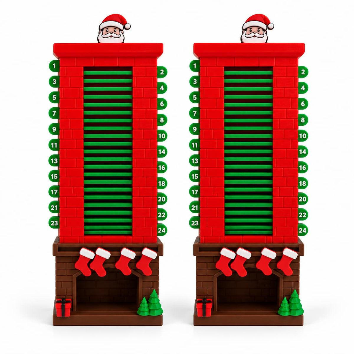 Santa Chimney Christmas Countdown Calendar