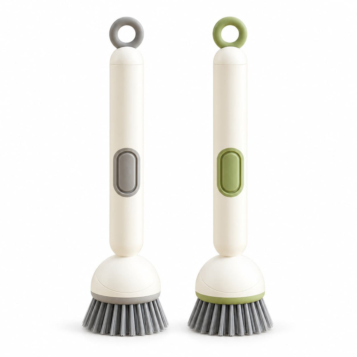 360° Rotating Soap Dispensing Dish Brush with Interchangeable Heads