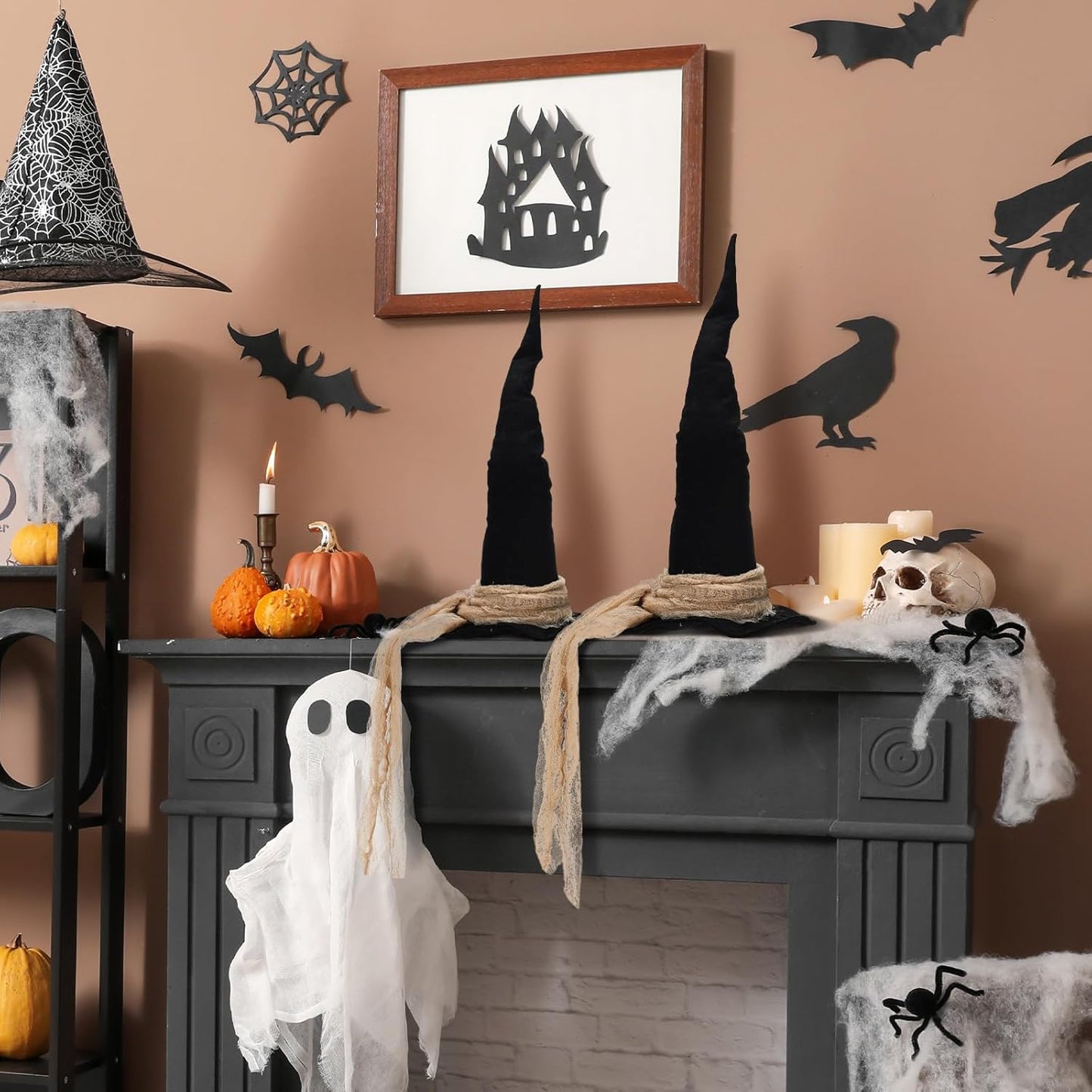 🧙‍♀️ Enchanted Witch Hat Decor – Create a Magical Halloween Atmosphere ✨
