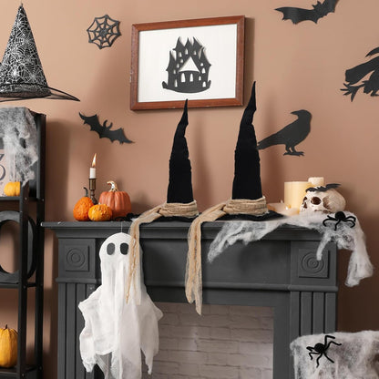 🧙‍♀️ Enchanted Witch Hat Decor – Create a Magical Halloween Atmosphere ✨