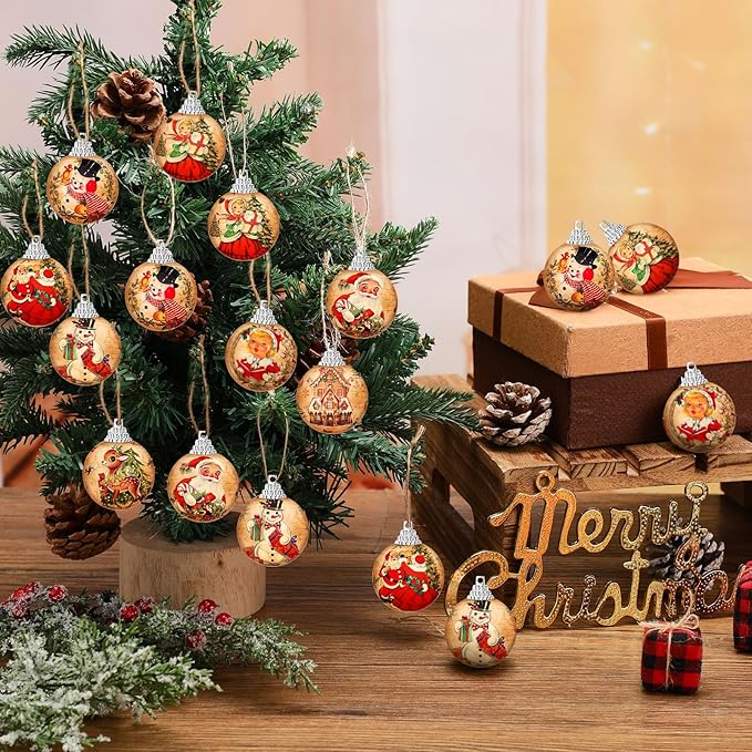 🎄 Vintage Christmas Ornament Set ✨