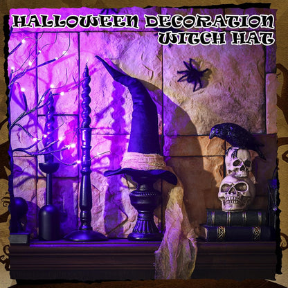 🧙‍♀️ Enchanted Witch Hat Decor – Create a Magical Halloween Atmosphere ✨