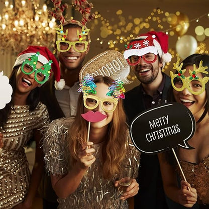 🎄 Funny Christmas Party Glasses Set 🎅