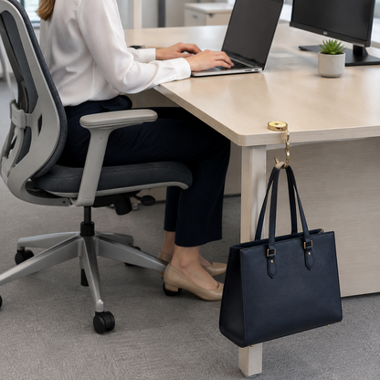 Foldable Purse Hook for Desk | Portable Non-Slip Table Handbag Hanger & Office Desk Accessory