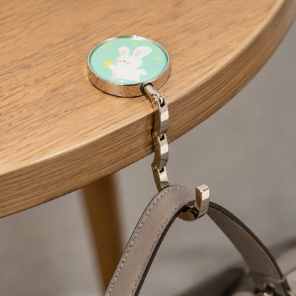 Foldable Purse Hook for Desk | Portable Non-Slip Table Handbag Hanger & Office Desk Accessory