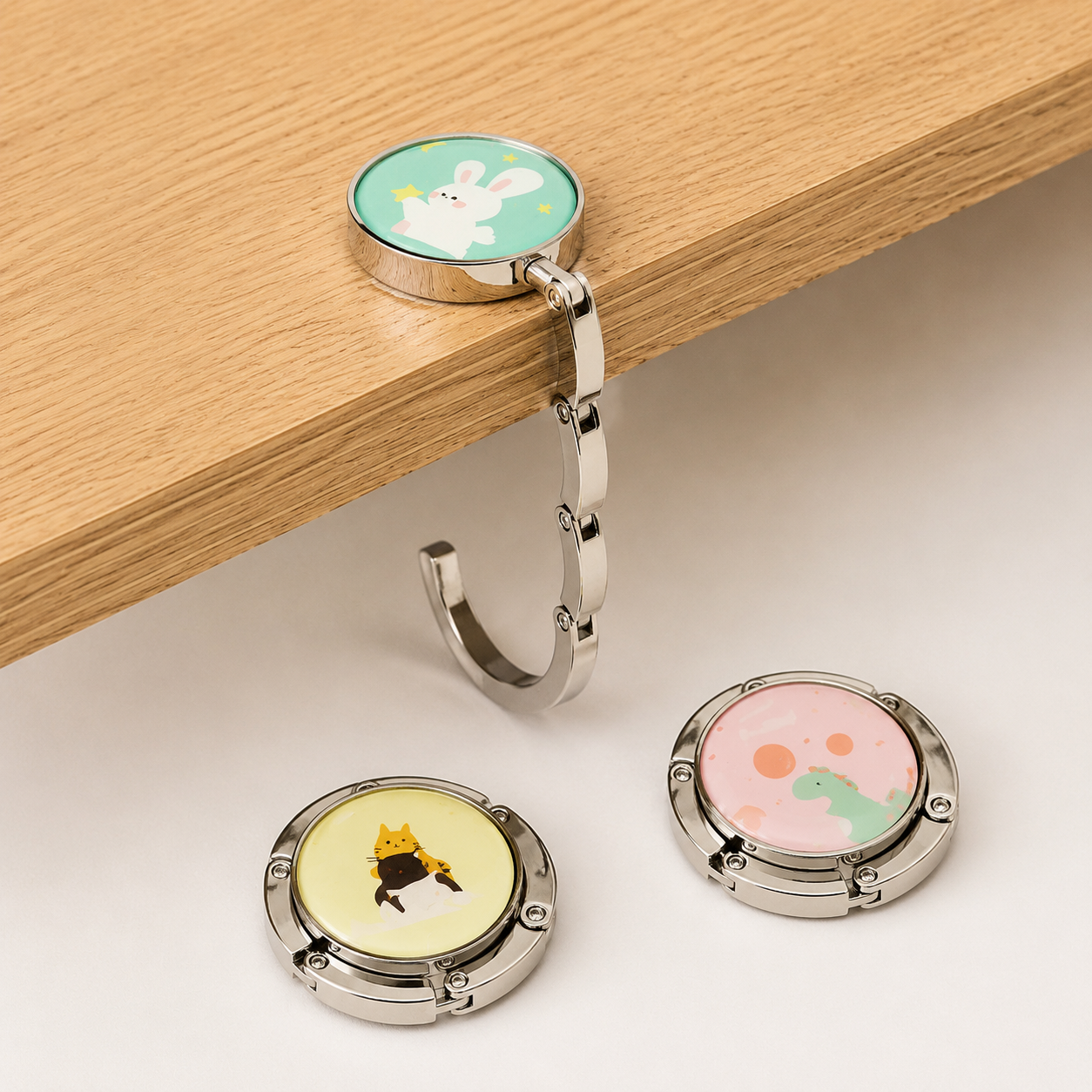 Foldable Purse Hook for Desk | Portable Non-Slip Table Handbag Hanger & Office Desk Accessory