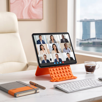 Flexible Silicone Roll-Up Stand | Portable Multi-Angle Office Desk Accessory