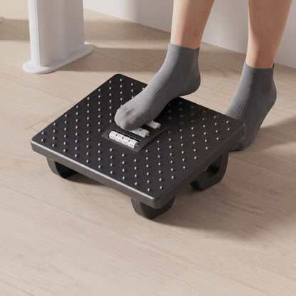 Ergonomic Under-Desk Footrest with Roller Texture | Non-Slip Slanted Office Stool