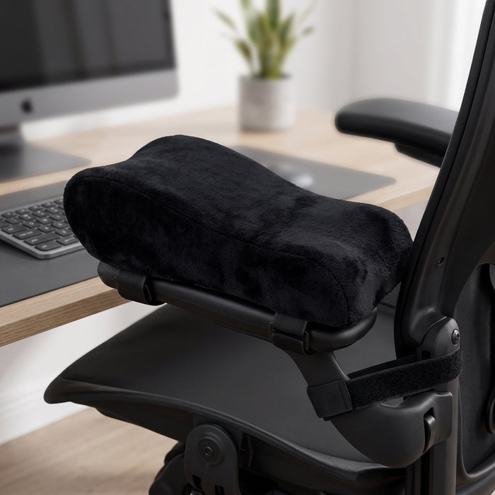 Ergonomic Memory Foam Office Chair Armrest Pads | Soft Forearm & Elbow Cushion Pair