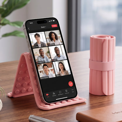 Flexible Silicone Roll-Up Stand | Portable Multi-Angle Office Desk Accessory